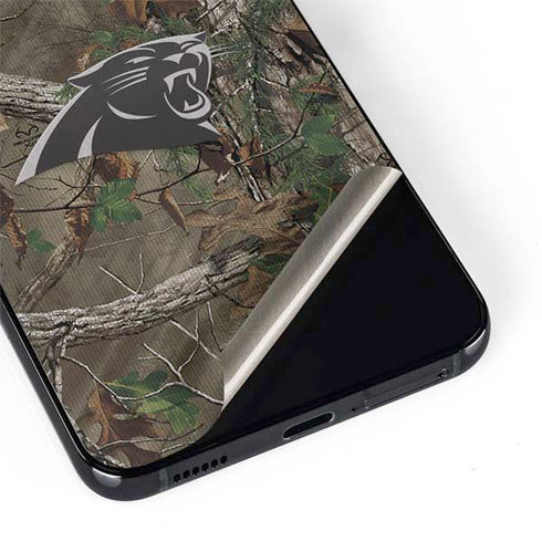 NFL Carolina Panthers Realtree Xtra Green Camo Galaxy S22 Skin