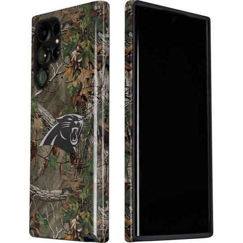 NFL Carolina Panthers Realtree Xtra Green Camo Galaxy S22 Ultra Pro Case
