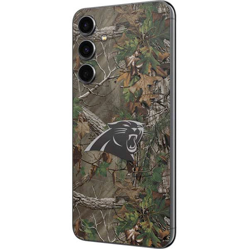NFL Carolina Panthers Realtree Xtra Green Camo Galaxy S23 FE Skin