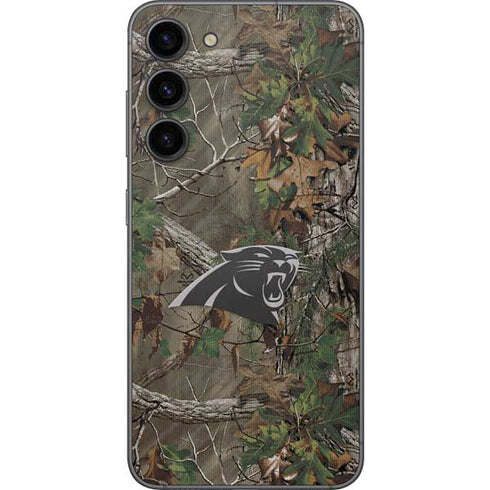 NFL Carolina Panthers Realtree Xtra Green Camo Galaxy S23 Plus Skin