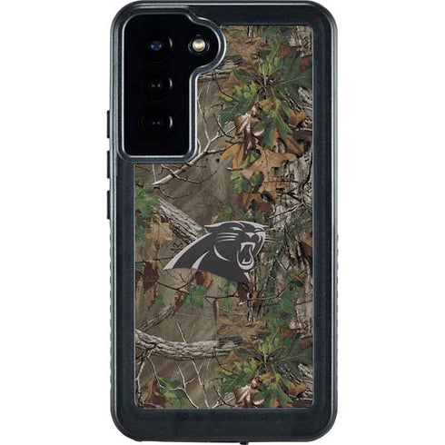NFL Carolina Panthers Realtree Xtra Green Camo Galaxy S23 Plus Waterproof Case