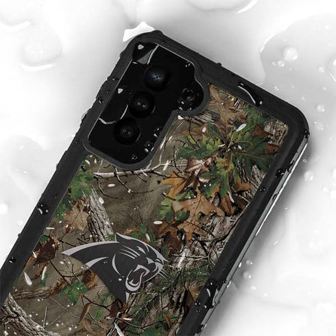 NFL Carolina Panthers Realtree Xtra Green Camo Galaxy S23 Plus Waterproof Case