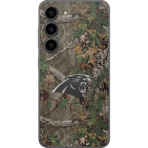 NFL Carolina Panthers Realtree Xtra Green Camo Galaxy S23 Skin