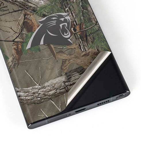 NFL Carolina Panthers Realtree Xtra Green Camo Galaxy S23 Ultra Skin