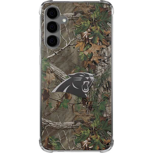 NFL Carolina Panthers Realtree Xtra Green Camo Galaxy S24 Plus Clear Case