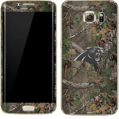 NFL Carolina Panthers Realtree Xtra Green Camo Galaxy S7 Edge Skin