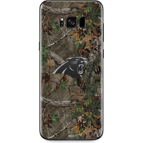 NFL Carolina Panthers Realtree Xtra Green Camo Galaxy S8 Plus Skin