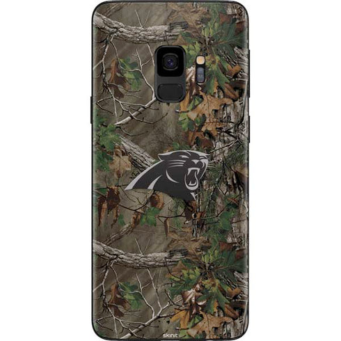 NFL Carolina Panthers Realtree Xtra Green Camo Galaxy S9 Skin
