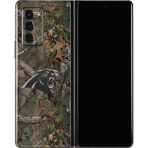 NFL Carolina Panthers Realtree Xtra Green Camo Galaxy Z Fold2 5G Skin