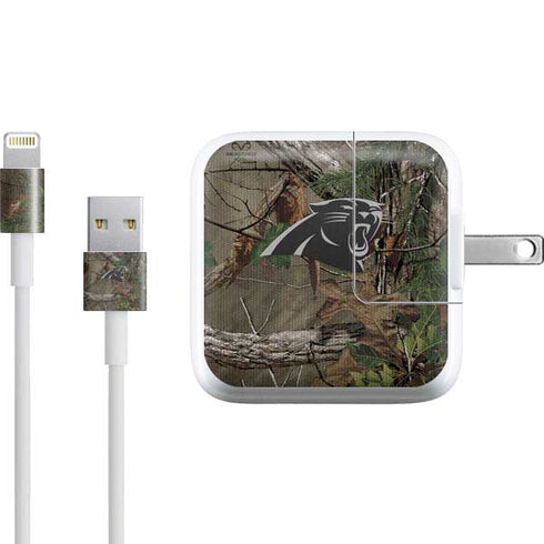 NFL Carolina Panthers Realtree Xtra Green Camo iPad Charger (10W USB) Skin