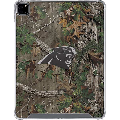 NFL Carolina Panthers Realtree Xtra Green Camo iPad Pro 12.9in (2020) Clear Case