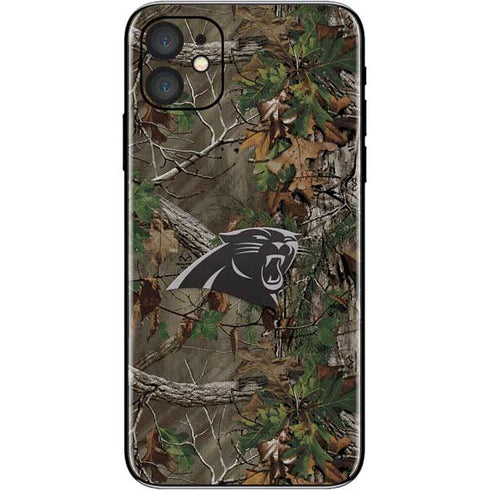 NFL Carolina Panthers Realtree Xtra Green Camo iPhone 11 Skin
