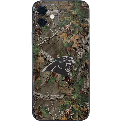 NFL Carolina Panthers Realtree Xtra Green Camo iPhone 12 Skin
