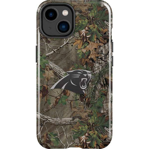 NFL Carolina Panthers Realtree Xtra Green Camo iPhone 15 Plus Impact Case