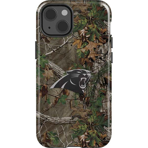 NFL Carolina Panthers Realtree Xtra Green Camo iPhone 15 Impact Case