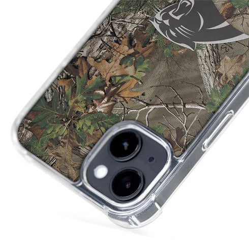NFL Carolina Panthers Realtree Xtra Green Camo iPhone 15 Plus MagSafe Case