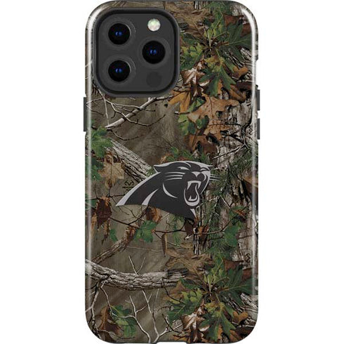 NFL Carolina Panthers Realtree Xtra Green Camo iPhone 14 Pro Max Impact Case