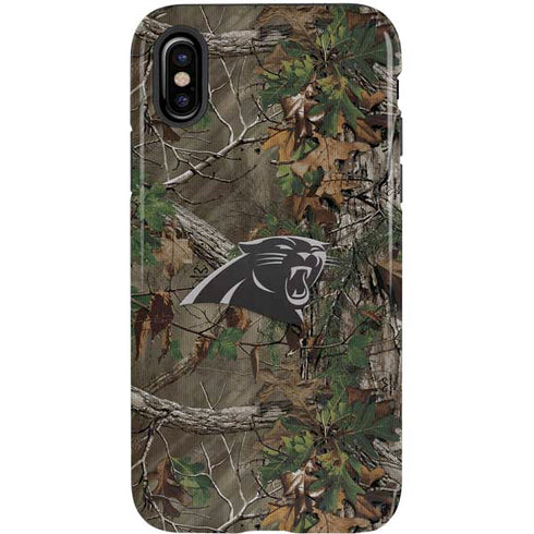 NFL Carolina Panthers Realtree Xtra Green Camo iPhone X Pro Case