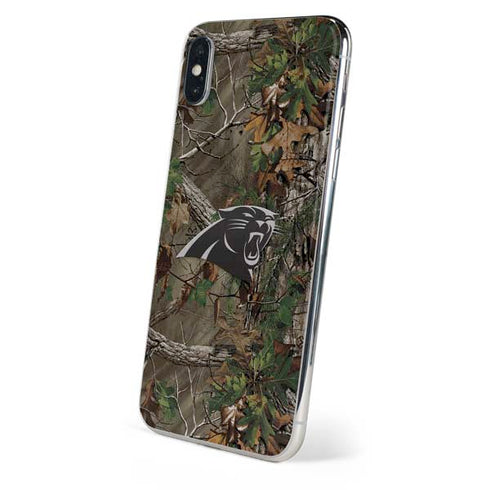 NFL Carolina Panthers Realtree Xtra Green Camo iPhone X Skin