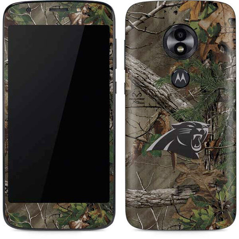 NFL Carolina Panthers Realtree Xtra Green Camo Moto E5 Play Skin