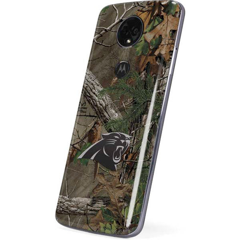 NFL Carolina Panthers Realtree Xtra Green Camo Moto E5 Plus Skin