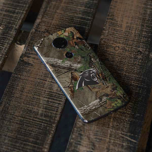 NFL Carolina Panthers Realtree Xtra Green Camo Moto E5 Plus Skin
