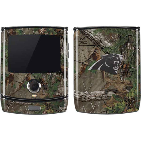 NFL Carolina Panthers Realtree Xtra Green Camo Motorola RAZR Skin