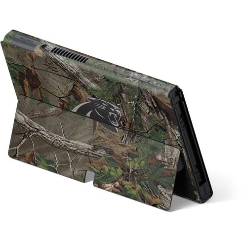 NFL Carolina Panthers Realtree Xtra Green Camo Nintendo Switch OLED (2021) Skin
