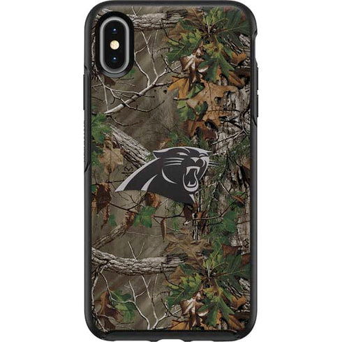 NFL Carolina Panthers Realtree Xtra Green Camo Otterbox Symmetry iPhone Skin
