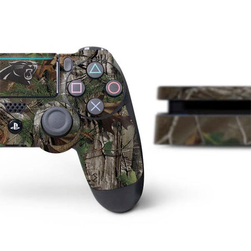 NFL Carolina Panthers Realtree Xtra Green Camo PS4 Slim Bundle Skin