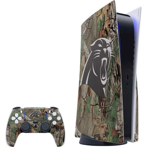 NFL Carolina Panthers Realtree Xtra Green Camo PS5 Bundle Skin
