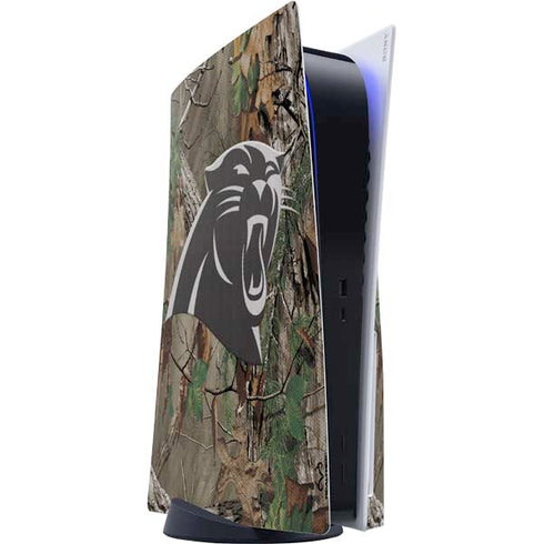 NFL Carolina Panthers Realtree Xtra Green Camo PS5 Console Skin