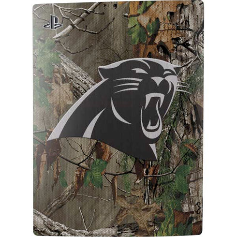 NFL Carolina Panthers Realtree Xtra Green Camo PS5 Console Skin