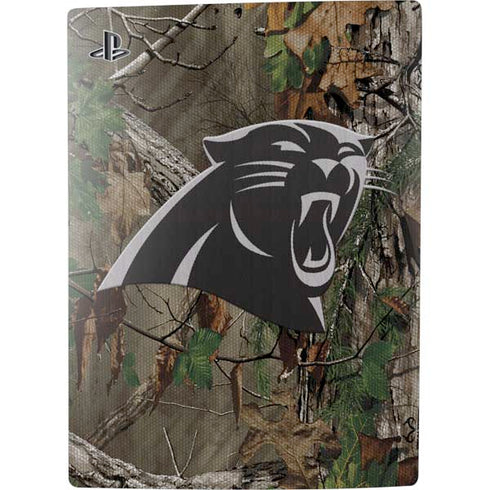 NFL Carolina Panthers Realtree Xtra Green Camo PS5 Digital Edition Console Skin