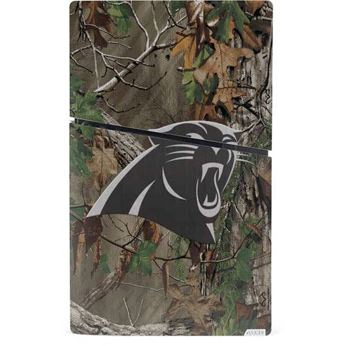 NFL Carolina Panthers Realtree Xtra Green Camo PS5 Slim Digital Edition Bundle Skin