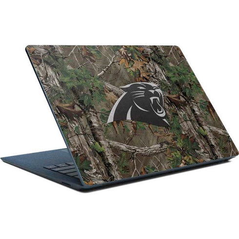 NFL Carolina Panthers Realtree Xtra Green Camo Surface Laptop Skin