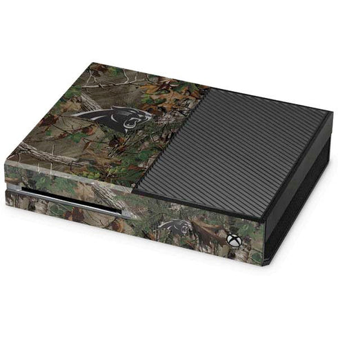 NFL Carolina Panthers Realtree Xtra Green Camo Xbox One Console Skin