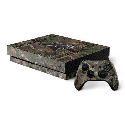 NFL Carolina Panthers Realtree Xtra Green Camo Xbox One X Bundle Skin
