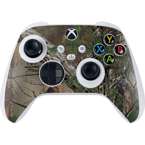 NFL Carolina Panthers Realtree Xtra Green Camo Xbox Series S Controller Skin