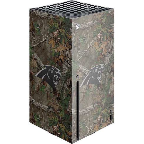 NFL Carolina Panthers Realtree Xtra Green Camo Xbox Series X Console Skin