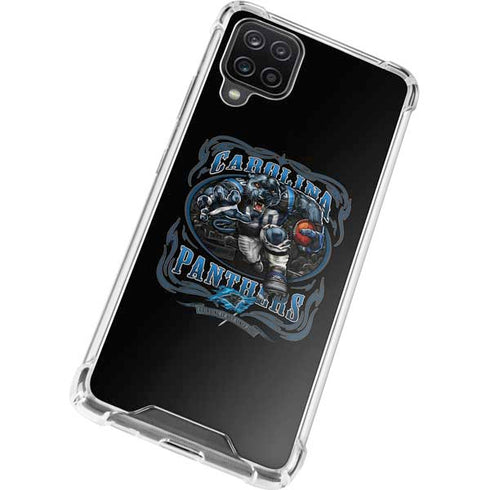 Liquid Blue NFL Carolina Panthers Running Back Galaxy A12 Clear Case