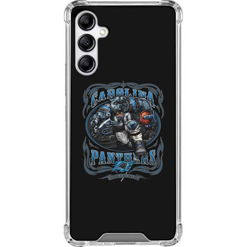 Liquid Blue NFL Carolina Panthers Running Back Galaxy A14 5G Clear Case