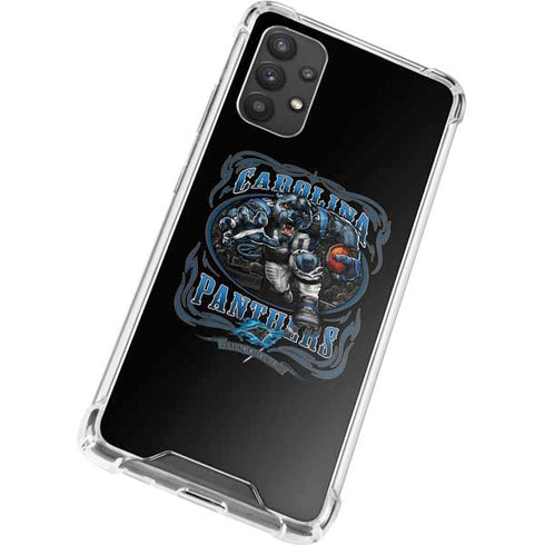 Liquid Blue NFL Carolina Panthers Running Back Galaxy A32 5G Clear Case