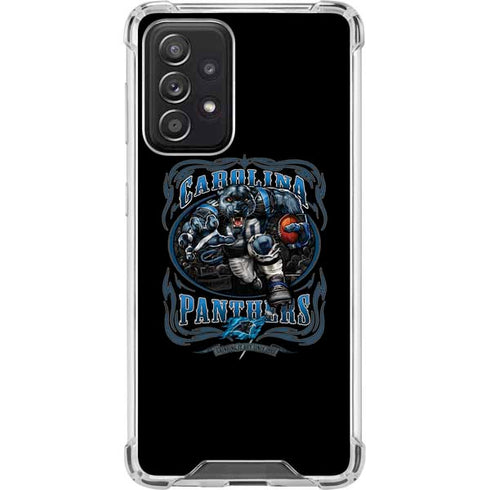 Liquid Blue NFL Carolina Panthers Running Back Galaxy A52 5G Clear Case
