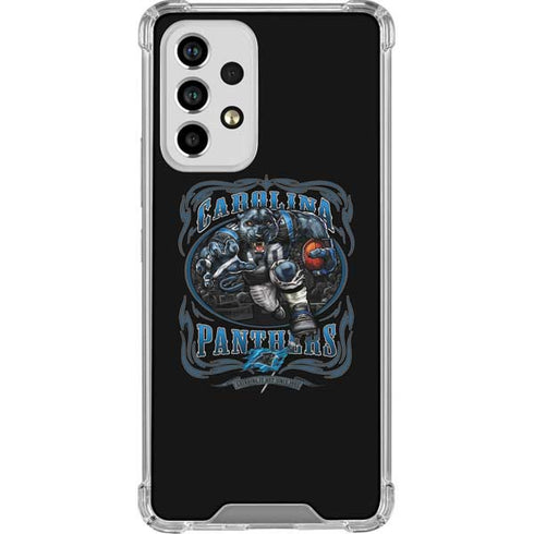 Liquid Blue NFL Carolina Panthers Running Back Galaxy A53 5G Clear Case