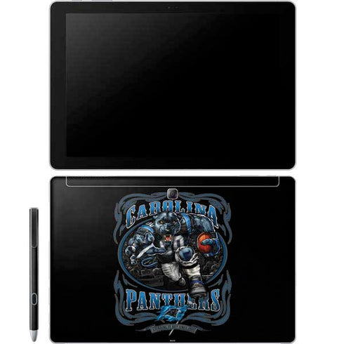 Liquid Blue NFL Carolina Panthers Running Back Galaxy Book 12in Skin