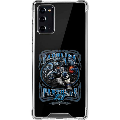Liquid Blue NFL Carolina Panthers Running Back Galaxy Note20 5G Clear Case