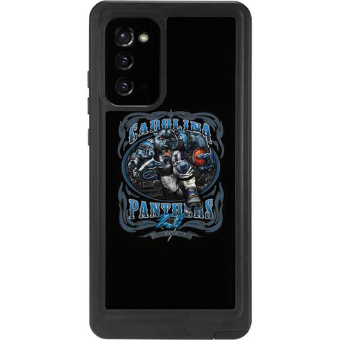 Liquid Blue NFL Carolina Panthers Running Back Galaxy Note20 5G Waterproof Case