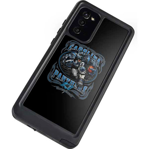 Liquid Blue NFL Carolina Panthers Running Back Galaxy Note20 5G Waterproof Case