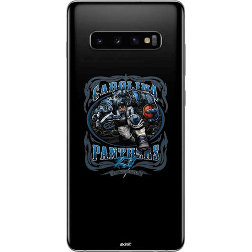 Liquid Blue NFL Carolina Panthers Running Back Galaxy S10 Plus Skin